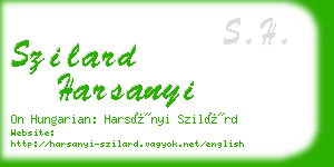 szilard harsanyi business card